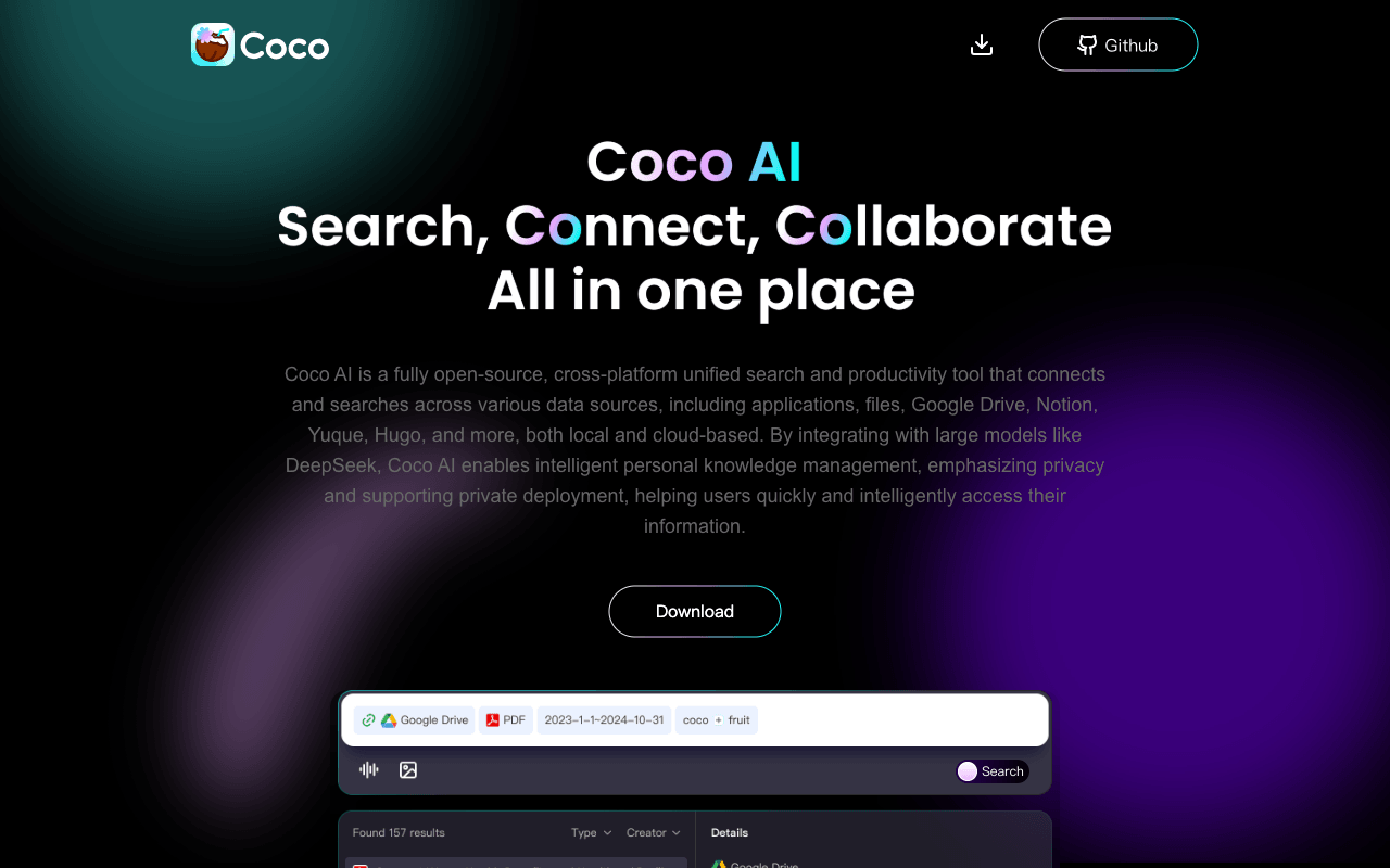 Coco AI Official Website Screenshot