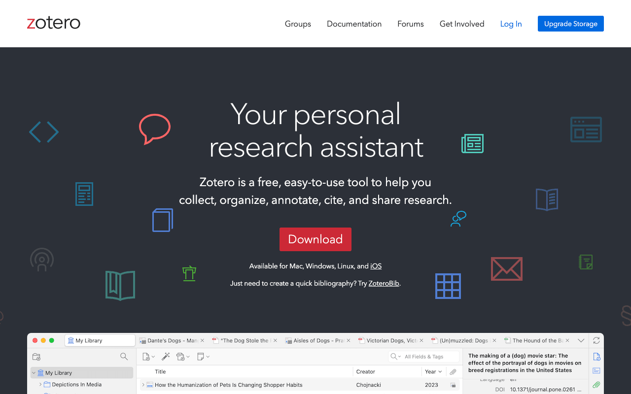 Zotero DeepSeek Integration Official Website Screenshot